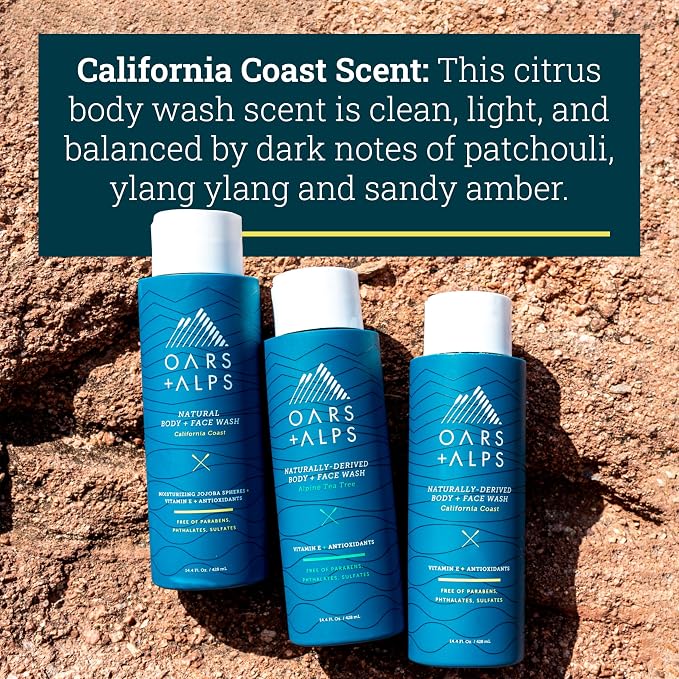 Oars + Alps Body Wash for Men, Mens Body Wash - Image 7