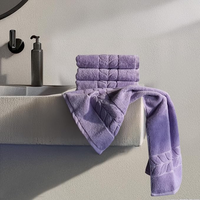 BAGNO MILANO Organic Turkish Cotton Bath Towels, Luxury Jacquard Collection - Image 7