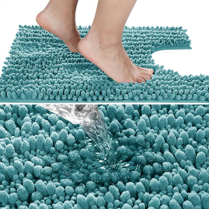 Yimobra Toilet Rug U Shaped Washable 24x20 Inch - Image 3