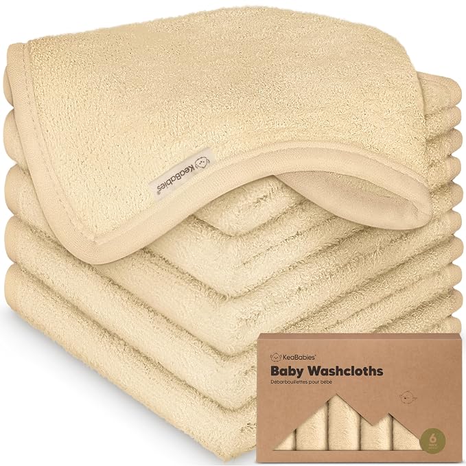 6-Pack Baby Washcloths by KeaBabies