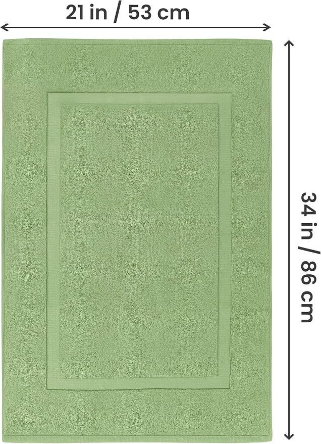 Utopia Towels Cotton Banded Rug, Bath Mats, Not a Bathroom Rug, 21 by 34 Inches - Image 3