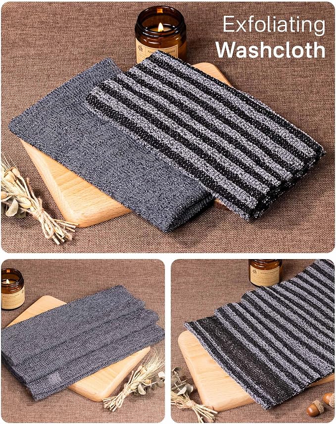 Yiclick 2 Pack Exfoliating Washcloth Towel - Image 2