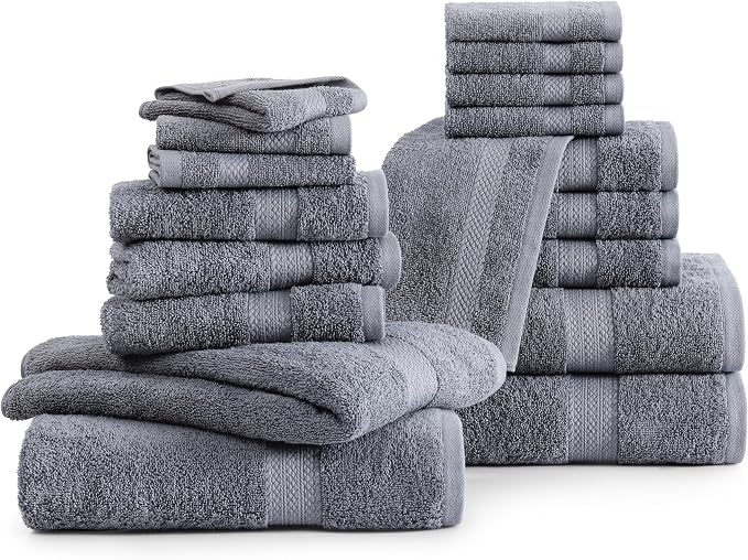 LANE LINEN 100% Cotton Bath Towel Set - Image 2
