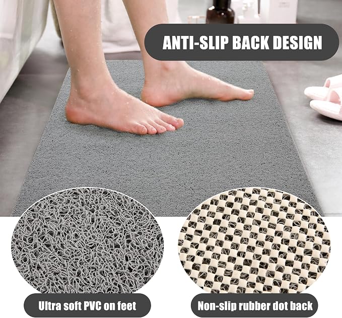 HOMBYS 58 x 44 Extra Large Shower Mat - Image 4