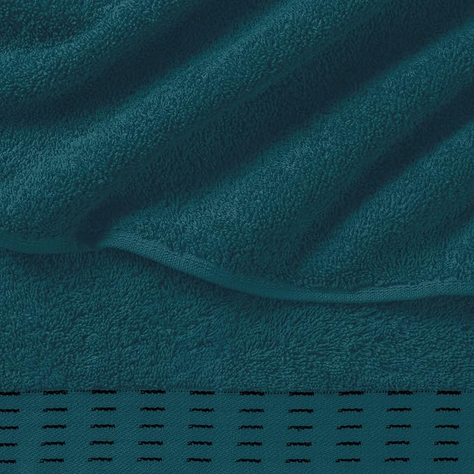Cotton 2 Pack Oversized Bath Towel Set 28x55 inches, Large Bath Towels - Image 2