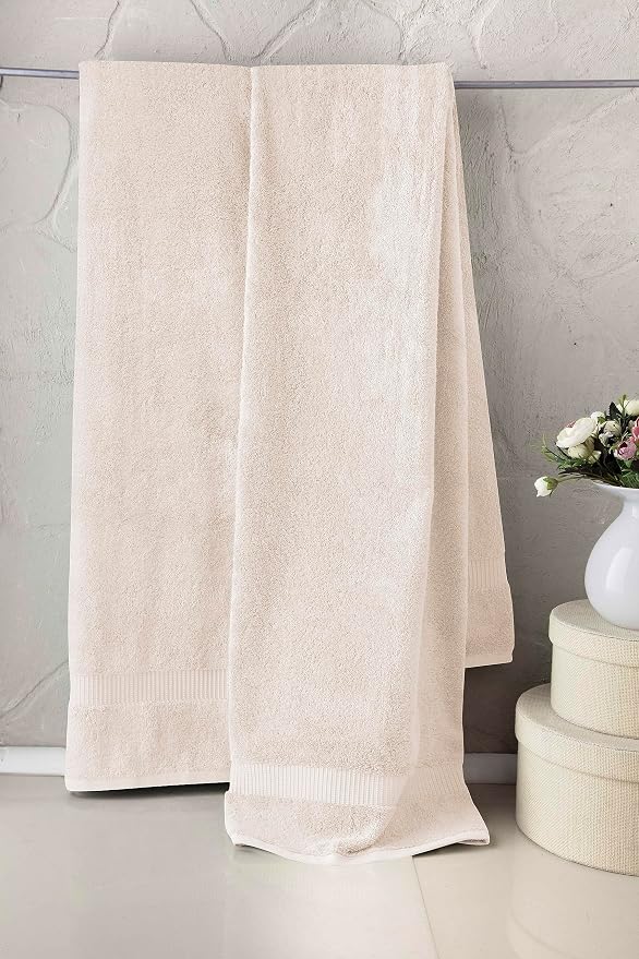 SALBAKOS 100% Turkish Cotton Extra Large Bath Sheet Set of 2 35x70 inch | - Image 3