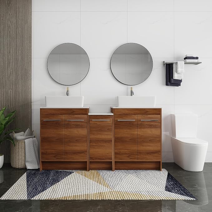 60 Inch Bathroom Vanity with Sink, Mordern Bathroom Vanity, Single Sink - Image 3