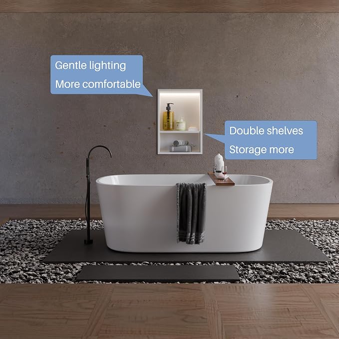Lighted Shower Niche, Bathroom Wall Niche - Image 5