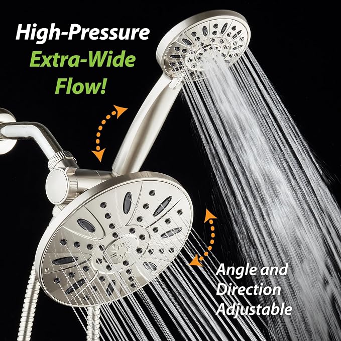 AquaDance 7" Premium High Pressure 3-Way Rainfall Combo Combines The Best of - Image 4