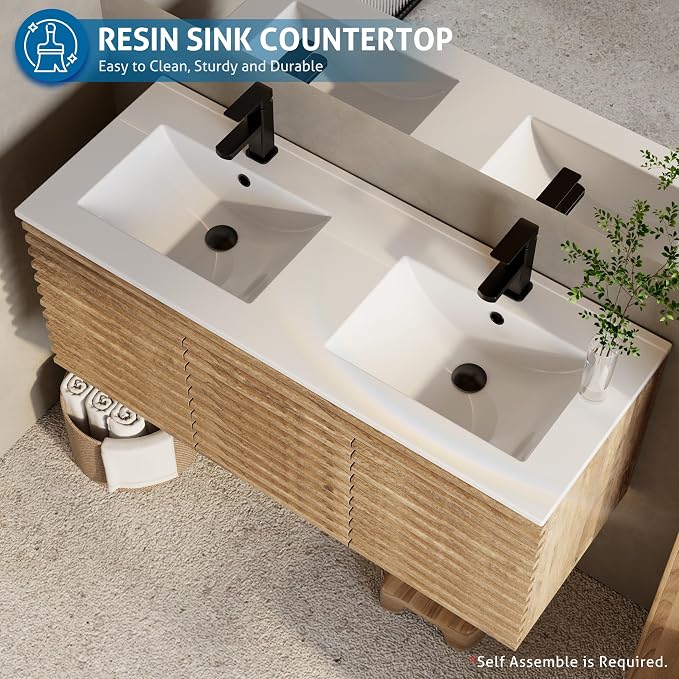 eclife 48" Floating Bathroom Vanity - Image 7