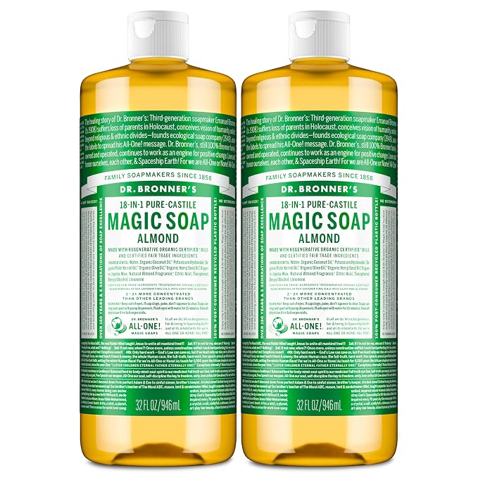 Dr. Bronner's Pure-Castile Magic Liquid Soap- Made by DrBronners