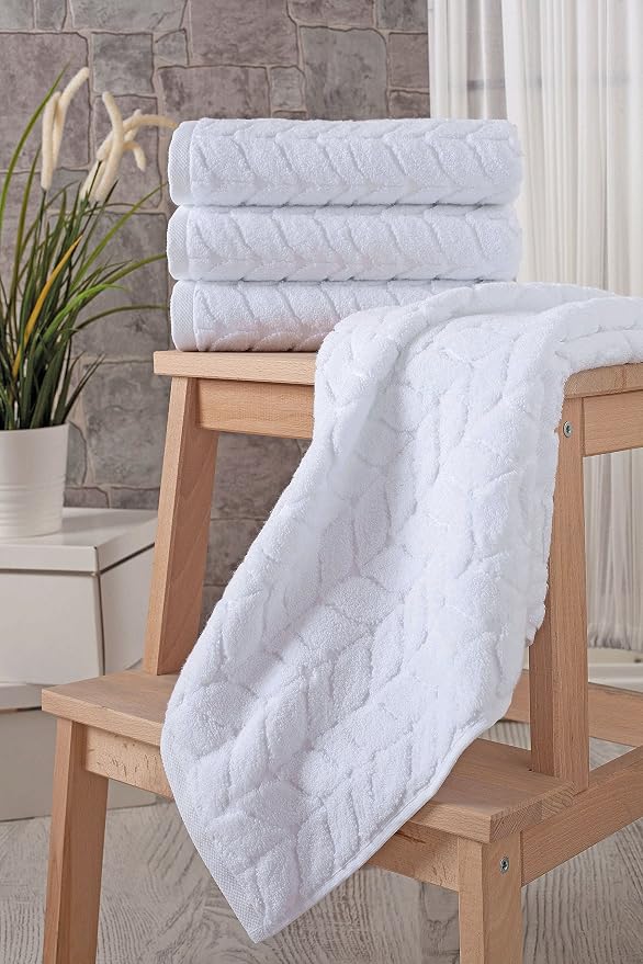 BAGNO MILANO Turkish Cotton Ultra-Soft Plush Absorbent Quick Dry Bathroom Towel - Image 3