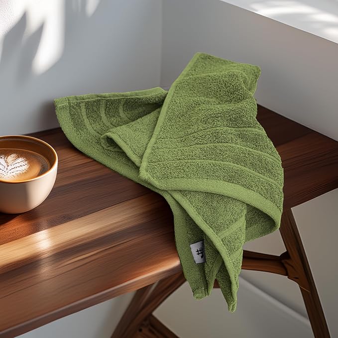 Tens Towels Pack of 6 Hand Towels, 100% Cotton, Lighter Weight, Quick to Dry - Image 6