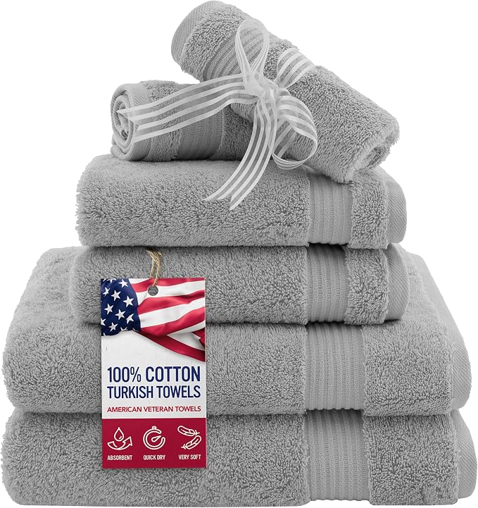 American Veteran Towel, 6 Piece Towel Set by American+Veteran+Towel