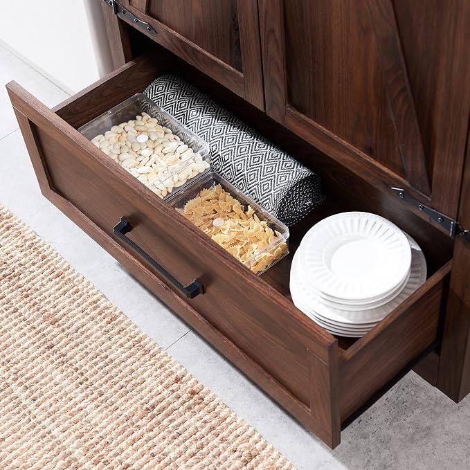 JXQTLINGMU Farmhouse Kitchen Pantry Cabinet - Image 8