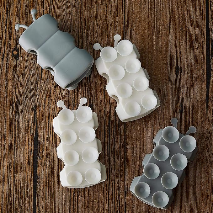 Riakrum 4 Pieces Silicone Shower Head Holder Universal Relocatable Silicone - Image 8