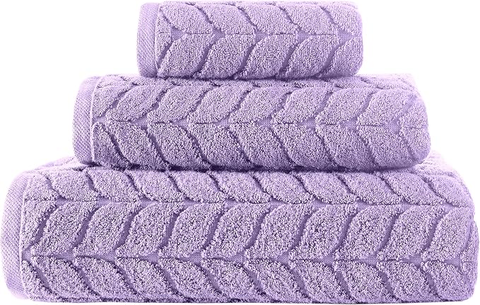 BAGNO MILANO Turkish Bath Towels, Soft Plush Jacquard Luxury Bath Towels - Image 4