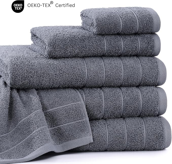 Casa Platino 100% Cotton Bath Towel Set – 24 Pc Set - Image 3