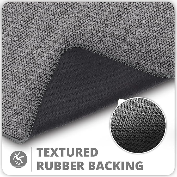 Bathroom Rugs Set 2 Pieces, Thin Bathroom Mats, Toilet Rugs, Quick Dry - Image 4
