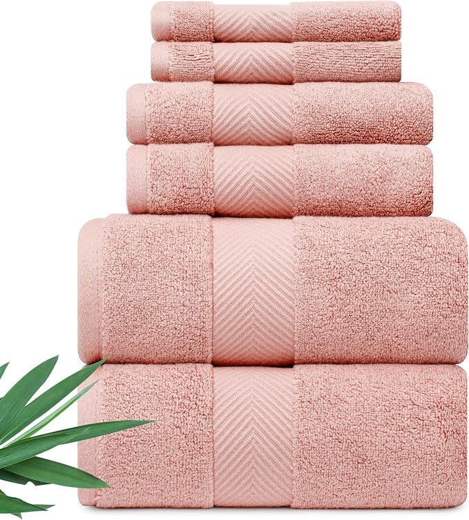 Ultra Soft & Plush Viscose from Bamboo Bath Towels by AlusaHome