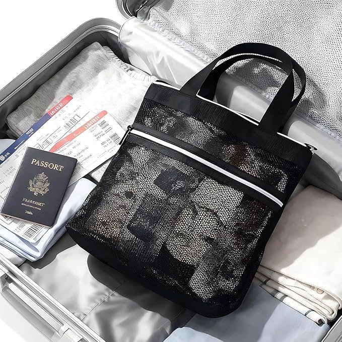 Mesh Shower Caddy Portable Quick Dry Tote Bag - Image 3