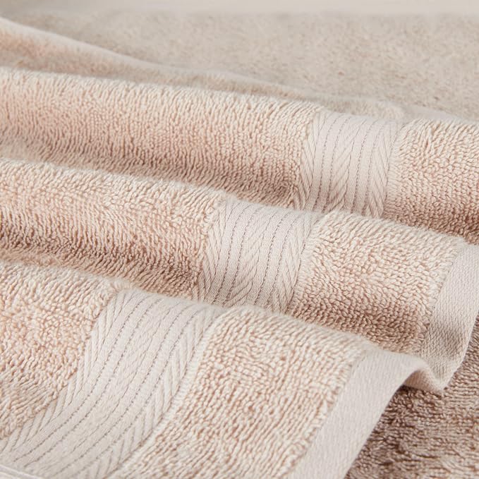 Amazon Basics Fade-Resistant 100% Cotton Washcloth, 12 Pack, Blush Pink - Image 5