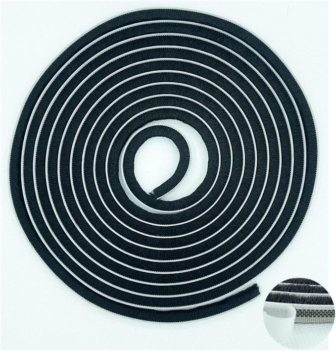 Weather Stripping Brush for Sliding Windows/Doors Frame Side, Pile Self by Zhilokdor