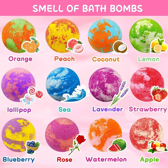 Unicorn Bath Bombs for Kids Girls 3 4 5 6 7 8 Years Old Birthday Gift for Girls - Image 2
