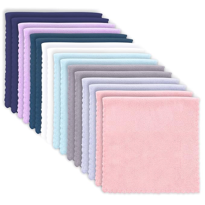 16 Pack Baby Washcloths burp cloths by BAMBOO+QUEEN
