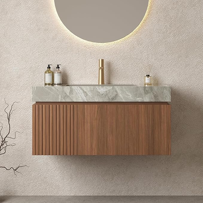 Ambrovina 36" Floating Bathroom Vanity by Unknown