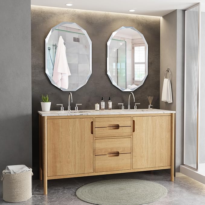 Silver Wall Mirror-Beveled Edge Frameless Mirror - Image 2