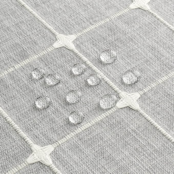 MitoVilla Grey Boho Shower Curtains - Image 6