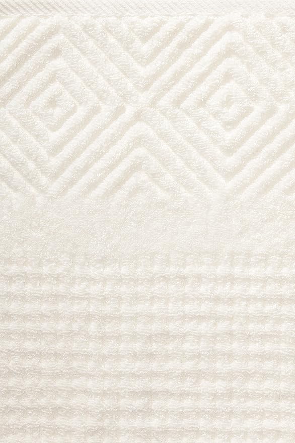 Texere 100% Organic Cotton Jacquard 650 GSM Premium Bath Towel Set - Image 5