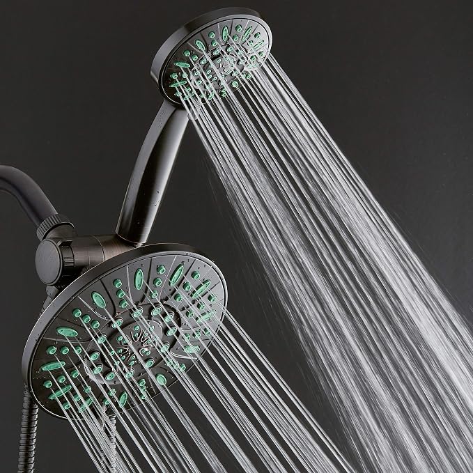 AquaDance Antimicrobial/Anti-Clog High-Pressure 30-setting Rainfall Shower Combo - Image 8