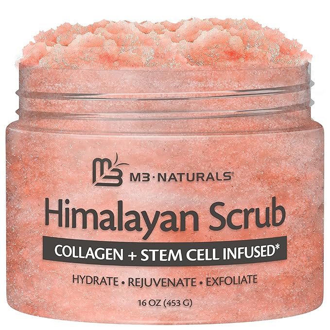 Himalayan Salt Scrub, and Body Exfoliator by M3Naturals