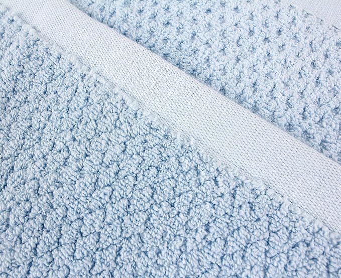 Everplush Diamond Jacquard Quick Dry Bath Towel, Aquamarine - Image 3