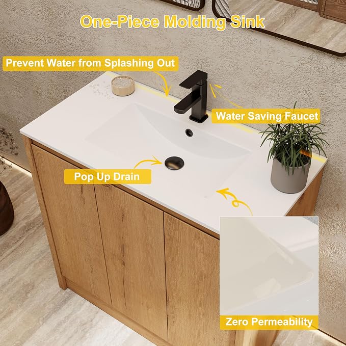 eclife 36" Bathroom Vanities - Image 6