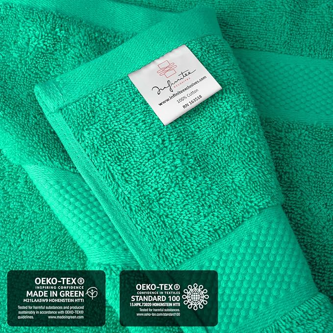 Infinitee Xclusives– Luxury Bath Sheets Towels – 2 Pack 600 GSM– 100% Ring Spun - Image 5