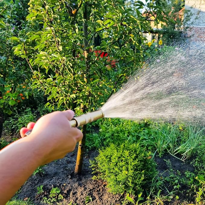Lengthened Rod Garden Hose Nozzle Heavy Duty High Pressure Water Sprayer - Image 3