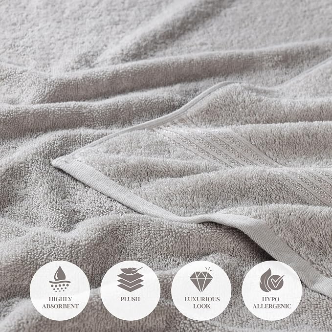 Superior Egyptian Cotton 3-Piece Towel Set, Basic Towels - Image 8
