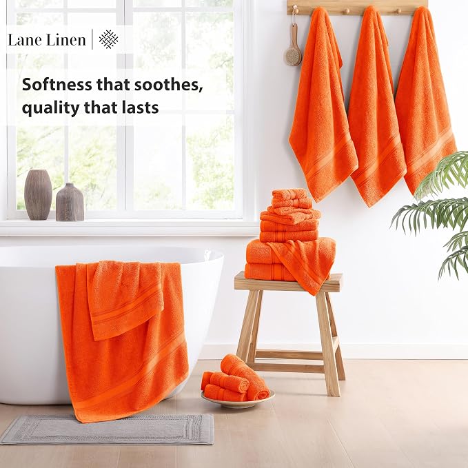 LANE LINEN Luxury Bath Towel Set of 18 – 100% Cotton, 6 Bath Towels, 6 Hand - Image 4