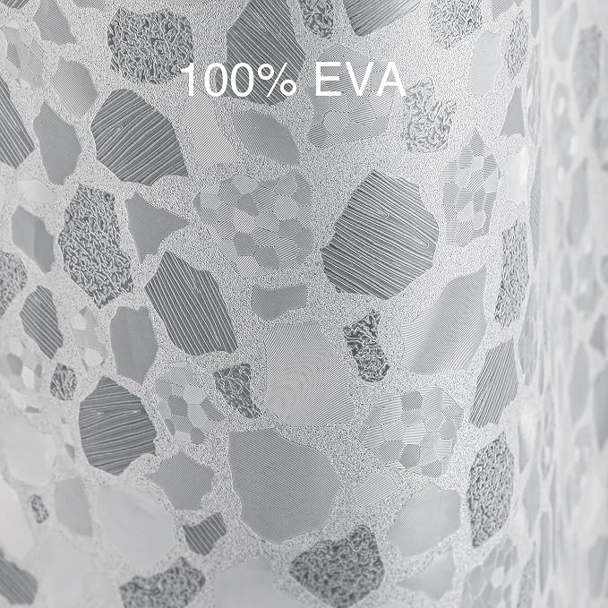 WELTRXE Bathroom Shower Curtain Liner 8G EVA Thick, 72x72 Inch 3D Frosted - Image 2