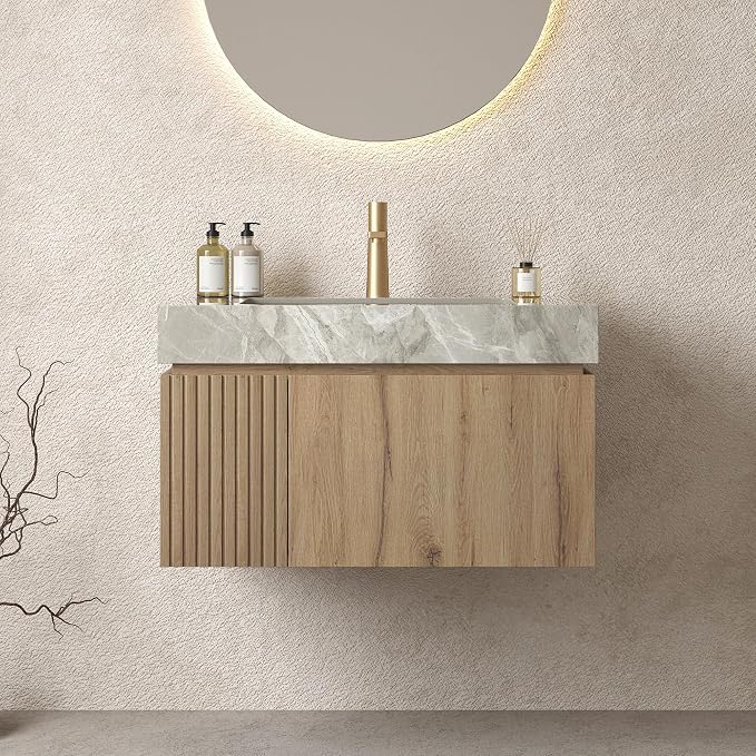 LKTART Floating 30 Inch Bathroom Vanity by LKTART