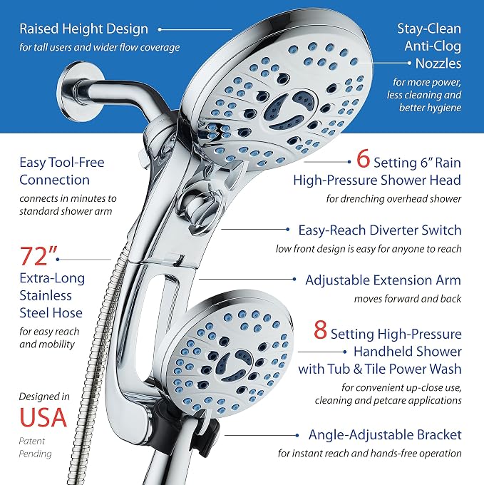 Hotel Spa AquaCare for California As-Seen-On-TV High Pressure Handheld Rain - Image 7