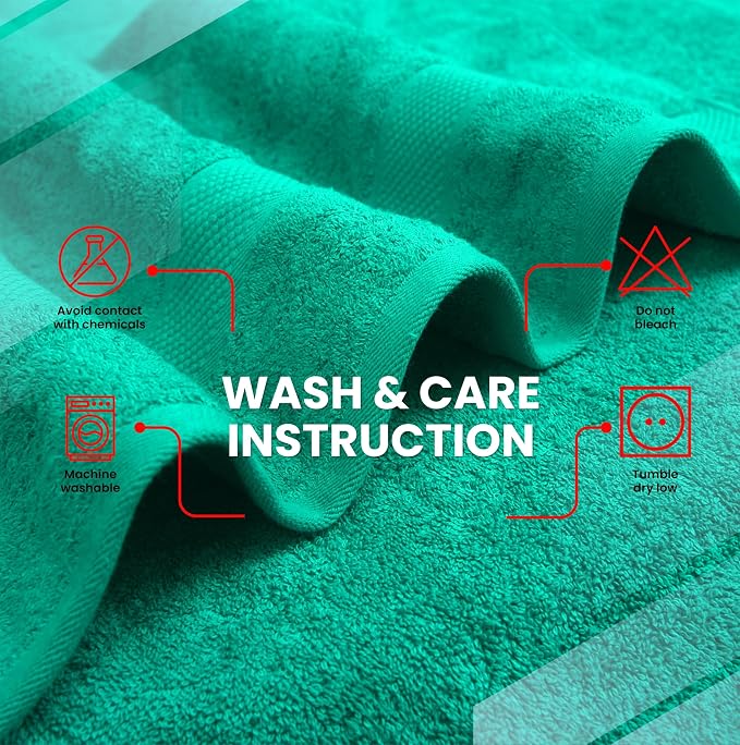 Infinitee Xclusives– Luxury Bath Sheets Towels – 2 Pack 600 GSM– 100% Ring Spun - Image 6