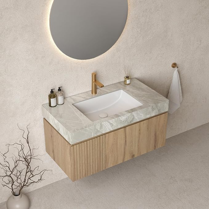 Ambrovina 36" Floating Bathroom Vanity - Image 6
