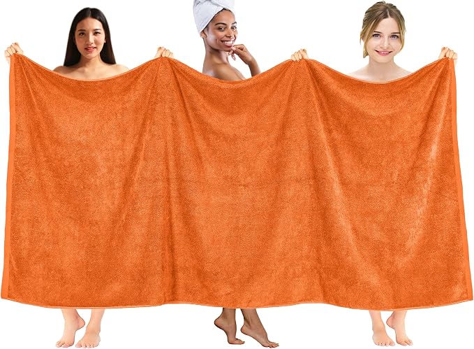 DAN RIVER Pack of 1 Bath Sheet 40x80 Inches, Soft Fluffy Bath Sheets Towels - Image 2