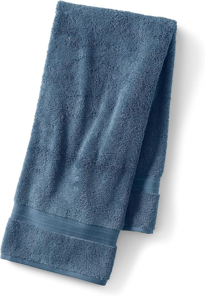 Lands' End Supima Towel Bering Sea Blue Bath- Bath Towel by LandsEnd