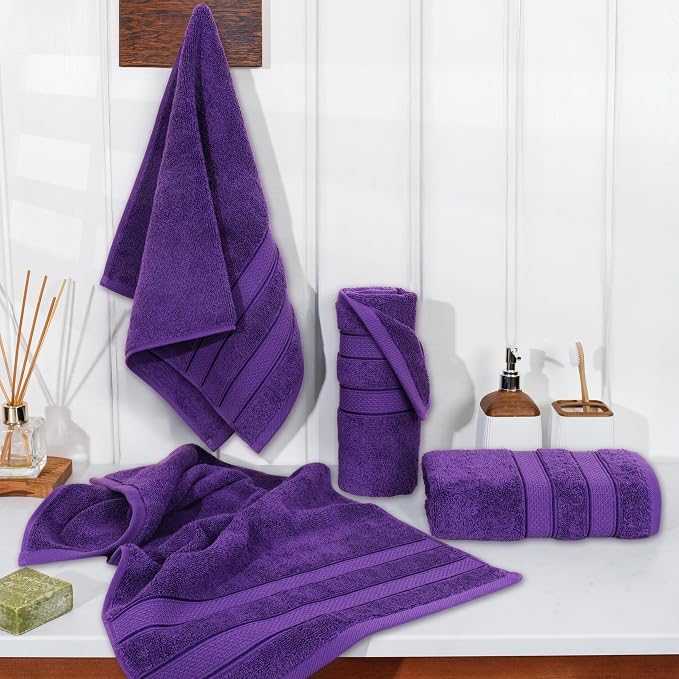 American Soft Linen Salem 100% Cotton Turkish 4 Piece Hand Towels - Image 3