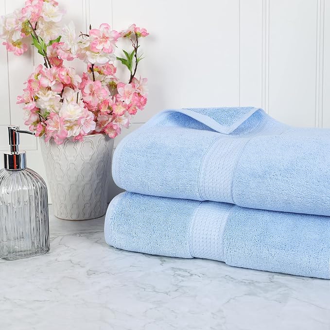 BLUENILEMILLS Premium Towel Collection, Egyptian Cotton Towels - Image 2